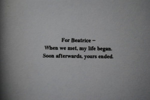 beatrice lemony snicket