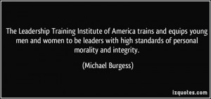 of America trains and equips young men and women to be leaders ...
