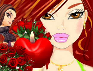 Animated Flirty Girl