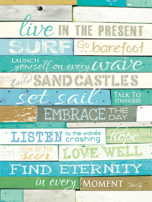 Life is Good at the Beach -Quote Art by Marla Rae