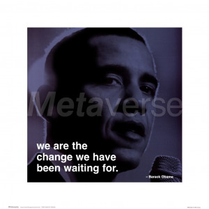 Barack Obama - iPhilosophy - Change art print