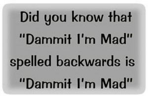 Palindromes! Wouldn't ya know!