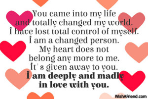 Love My Wifey Quotes I am a changed person. my