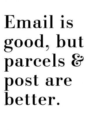 ... quote by mindy lacefied in regard to this quote about email vs post