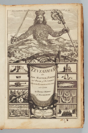 The frontispiece of Hobbes' Leviathan (1651)