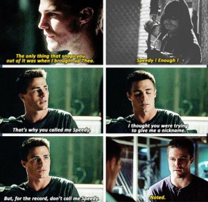 Arrow - Roy & Oliver #Season2. Its funny cus that is his nickname in ...