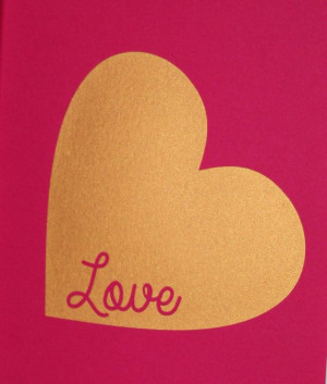 Gold Nursery quote print Love Heart 5x7