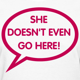Design ~ Mean Girls quote, white (women's)