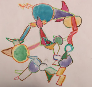 Overlapping Art Overlapping Mexican Shapes