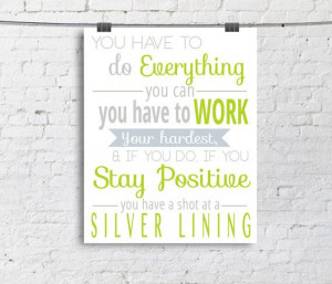 Silver Linings Playbook Quote - Typography Poster - Quote Print ...