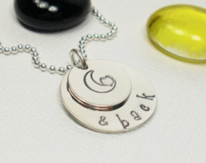Love You To The Moon and Back Custom Layered Handcrafted Sterling ...