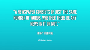 newspaper consists of just the same number of words, whether there ...