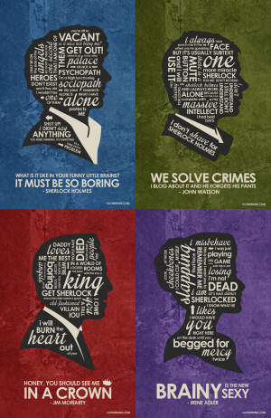 BBC Sherlock Quote Poster SET by outnerdme
