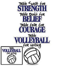 volleyball sayings