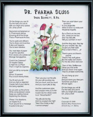 Pharmacy humor.... Dr. Pharma Seuss