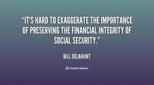 ... importance of preserving the financial integrity of Social Security