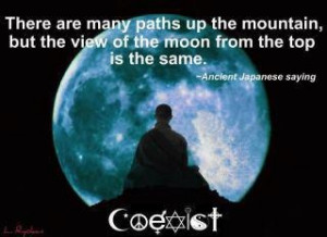 There are many paths up the mountain, but the view of the moon from ...