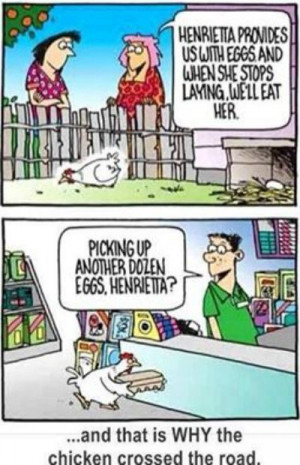 ... did the chicken cross the road :) | Funny friendship quotes | Pin