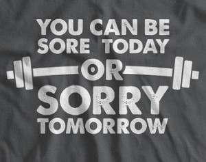 Funny Sore Workout Quotes Funny exercise t-shirt sore