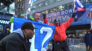 Super Bowl Boulevard draws NFL fans to Times Square