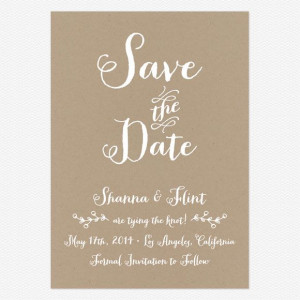 Rustic Country Save the Date Cards www.lovevsdesign.com