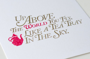 alice in wonderland tea party quotes