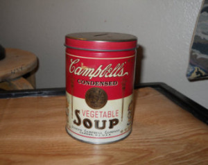 Campbell's Condensed Vegetable Soup Tin Bank Joseph Campbell Company ...