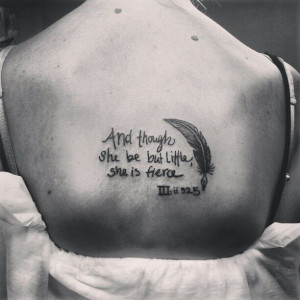 ... she be but little, she is fierce.