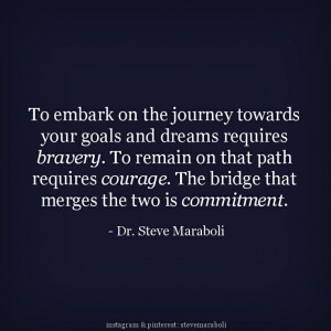 ... The bridge that merges the two is commitment.