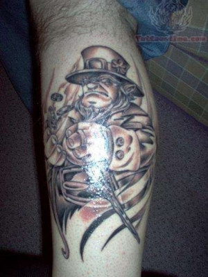 Gangster Leprechaun Tattoo