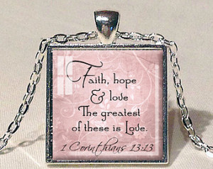 ... Bible Quote Faith Jewelry Bible Quote Pendant Christian Gift for