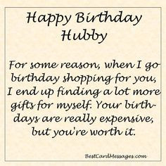 Funny Birthday Message for your Husband. #birthday #wishes #husband ...