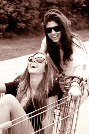 friend, bff, black and white, blonde, brunette, friend, friendship ...