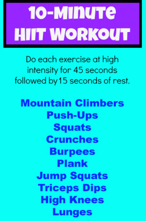 10-Minute HIIT Workout You Can Do Anywhere