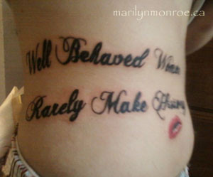 Marilyn Monroe Tattoo: Natasha