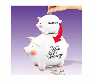 His/Her Money Piggy Bank
