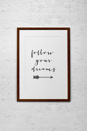 Inspirational Quote - Modern Calligraphy Typography Print - Home Decor ...