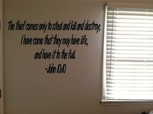 ... -Bible-Verse-Christian-Thief-Life-Full-Vinyl-Wall-Decal-Quote-Sticker