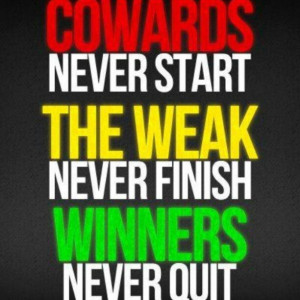 Cowards, weak, winners