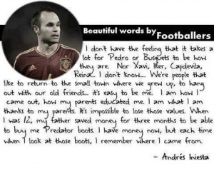 here as there is just so difficult to find a flaw in Iniesta ...