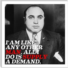 Al Capone quote $36.99 #mafia #icon More