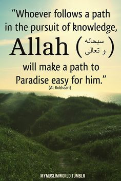 us in Surat Taha [20:114] what to say in order to gain knowledge ...