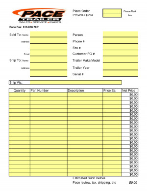 Excel Quote Template