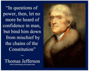 Thomas Jefferson ~ The Federalist Papers