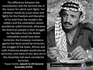 Arafat’s mistake to recognize Israel as a State