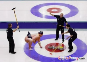 Curling Funny Picture