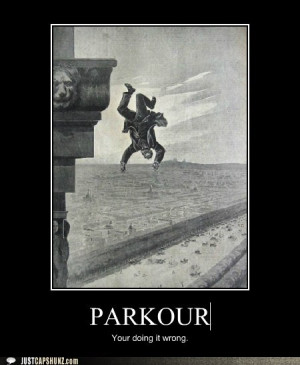 funny parkour pictures