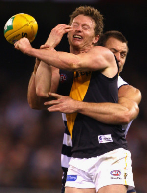 photo josh hunt mitch morton mitch morton of the tigers is tackled