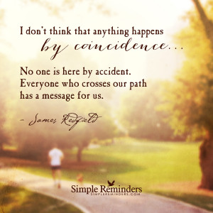 nothing happens by coincidence by james redfield nothing happens by ...
