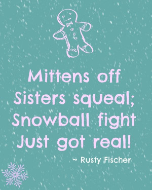 Snowball fight... A Christmas poem